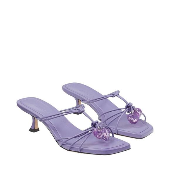 Jimmy Choo Shoes - Jimmy Choo Mule 50 Tanzanite Nappa Leather Mules 39